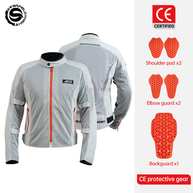 Motorcycle Gear Mesh - Star Field Knight Motorcycle Jacket Spring&Summer