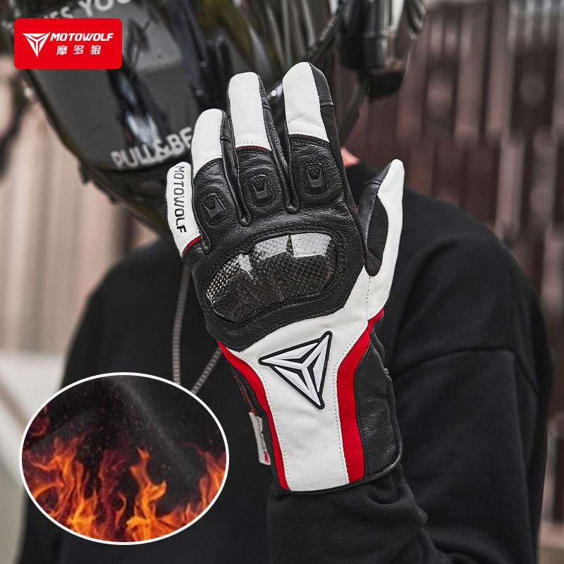 Motorcycle Gear For Summer - Motowolf Summer Motorcyclist Gloves Leather Men's