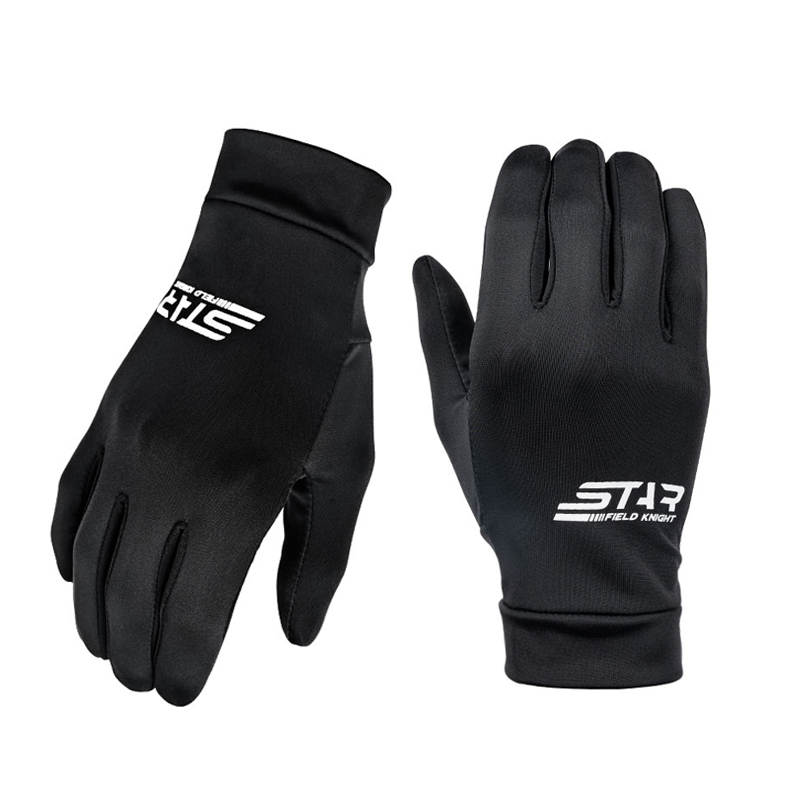 Motorcycle Gear For Summer - SFK Black Motorcycle Gloves Liner Summer