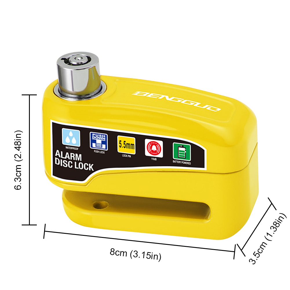 Bicycle Alarm Disc Brake Elect - đánh giá và giá Disc Lock Brake