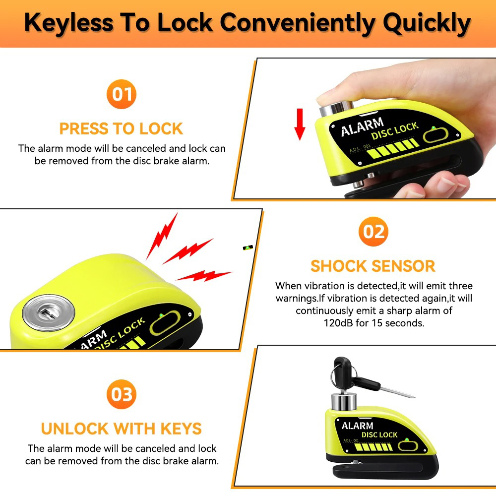Extractme Motorcycle Lock with - đánh giá và giá Disc Lock Brake