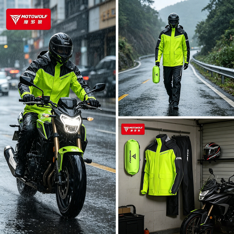 MOTOWOLF Motorcycle Raincoat A - đánh giá và giá Motorcycle Gear Mesh