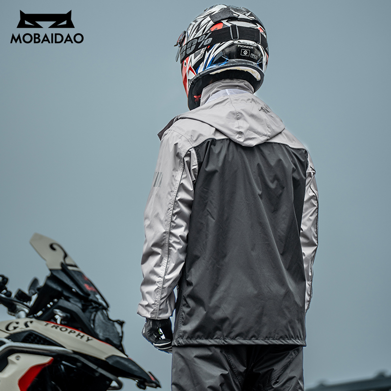 Reflective Waterproof Raincoat - đánh giá và giá Motorcycle Gear Mesh