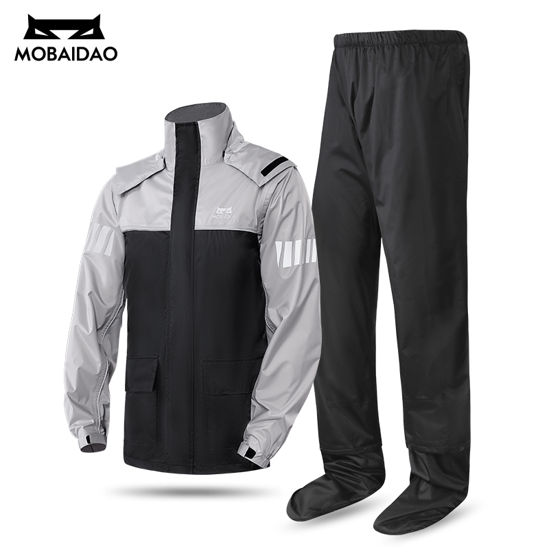 Reflective Waterproof Raincoat - đánh giá và giá Motorcycle Gear Mesh