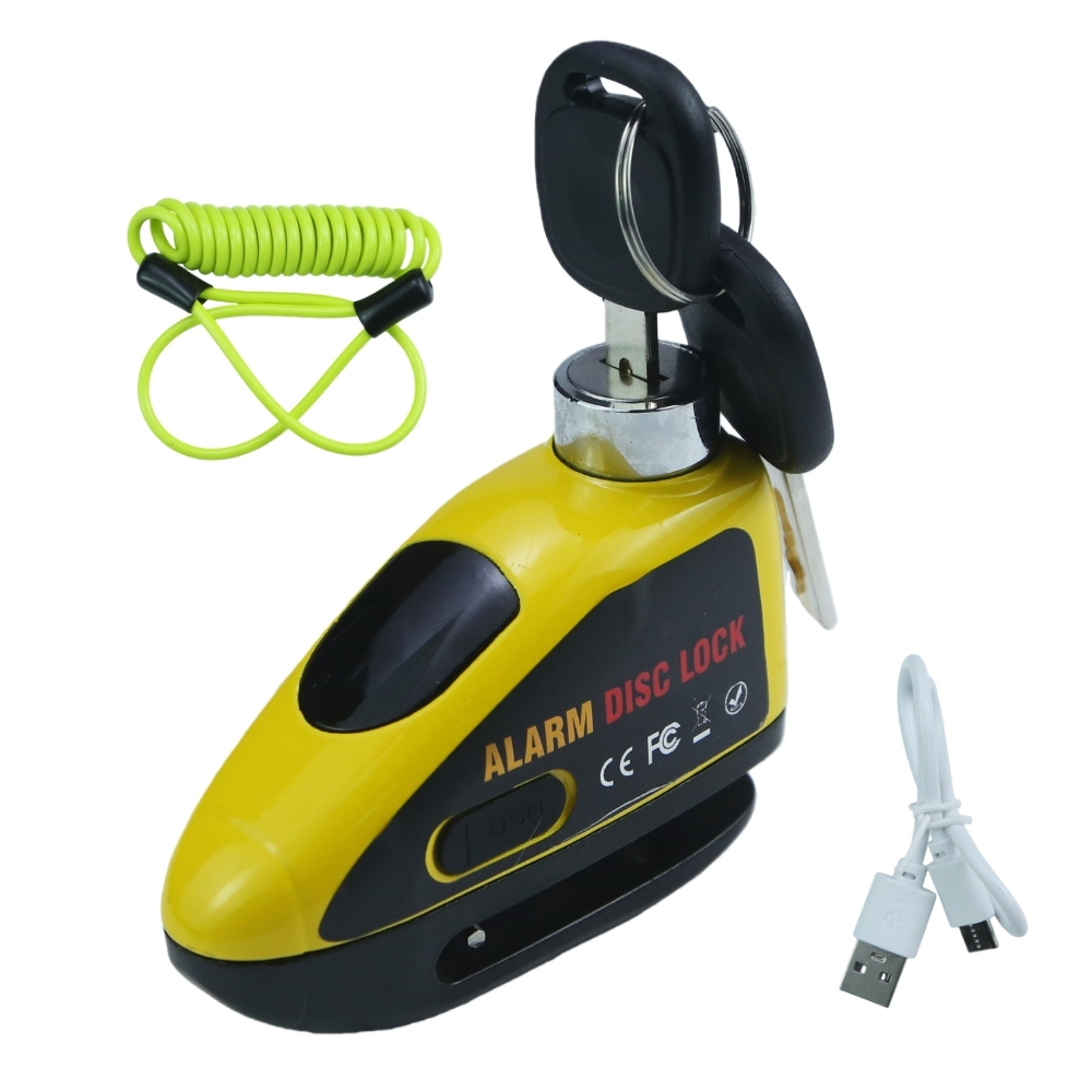 Rechargeable 140dB Motorcycle  - đánh giá và giá Disc Lock Brake